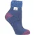 Heat Holders – Bedsokken voor dames met veren bovenkant – Gedempt Blauw (L Veer)