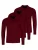 Ragman Shirt ‘Basic’  donkerrood