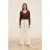 V-hals T-shirt met lange mouwen