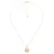 Orphelia ‘Cardinale’ Dames 925 Sterling Zilveren Ketting met Hanger – Roze ZK-7186/RG