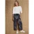 Basic Shirt met boothals en elastische zoom