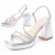 Montevita Heel Sandal Festsand5 in Zilver