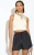 Zwarte elastische short met hoge taille