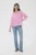 Blouse met lange mouwen Regular fit pink