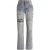 Amiri MA Bar Logo Straight Fit Stone indigo blauwe denim jeans