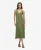 Superdry Vrouwen Beach Jersey Midi-hemdjurk Khaki