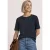 Street One Dames Shirt met ronde hals en structuur in Blauw