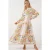 Geprinte V-Hals Maxi Jurk