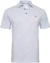 R2 Amsterdam Piqué Polo Wheel Track Print Blauw