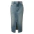 Midi jeansrok used effect vijf pockets dames QS