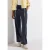 Street One Dames Broek met rechte pijpen in keperstof in Blauw