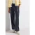 Street One Dames Broek met rechte pijpen in keperstof in Blauw
