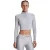 Under Armour Shine cropped fleece-top voor dames (Grijze dageraad)