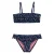 WE Fashion crop bikini met ruches donkerblauw