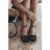 Mikuta The Black Laced Espadrilles Black