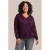 Exxcellent Plus Size gebreide trui met glitters – donkerpaars