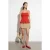 Fitted Vierkante Hals Franje Cami Top