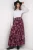 Hoge Taille Paisley Maxi Rok
