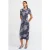 Tie-Dye Bodycon Midi Jurk