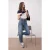 TRENDYOLMİLLA Dames Blauw Effen Mom Hoge taille Jeans