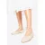 Wittchen Dames Ballerina’s van echt leer met strikjes, beige