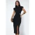 Dames Midi-jurk van polyester-elastaan