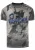 T-shirt met logo-print en knoopsluiting