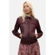 Desigual imitatieleren jas – donkerrood