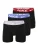 NIKE Underwear Sportondergoed ‘Essential’  lichtgrijs / donkerrood / zwart / wit