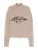 Bershka Gebreid vest  ecru / chocoladebruin
