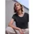 Street One Studio Dames Shirt met jersey V-hals in Blauw