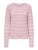 JDY Trui ‘JDYEllen’  mauve / wit