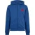 Hugo Herenhoodie met ruitjespatroon en doorlopende ritssluiting (Medium Blauw)