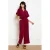 LOLALIZA jumpsuit met ceintuur – donkerrood