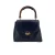 Gucci Vintage Leren Handtas Bamboe Top Handvat