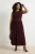 Trendyol Curve Dames Bruin Effen Maxi Mouwloos Casual A-lijn Grote maten Jurk
