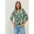 Cecil Dames Katoenen blouse met patroon in Groen