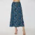 Grafische print trapeze midi-rok