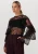 Alix the Label Blouse Dames Ruffle Lace Top,