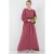Geweven Patroon Maxi Jurk met Strik