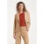 Smashed Lemon Zandkleurige blazer met witte pinstripe |
