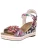 Laura Vita Sandalen met riem  sering / zwart / wit