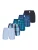 MG-1 Boxershorts ‘Classics’  blauw / marine / aqua