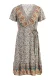 usha FESTIVAL Jurk  beige / blauw / bruin / wit