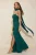 TRENDYOLMİLLA Dames Groen Effen Maxi Mouwloos Diploma-uitreiking / Gala A-lijn Avond & Gala Jurk