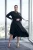 Trendyol Curve Dames Zwart Effen Maxi Lang Trend A-lijn Grote maten Jurk