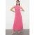 TRENDYOLMİLLA Dames Roze Effen Maxi Mouwloos Casual A-lijn Jurken