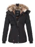 Marikoo dames winterjas Nekoo met imitatiebont capuchon & teddyvoering