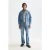 Scotch & Soda Washed Denim Shirt With Western Details Navy