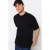 TRENDYOL MAN Heren Zwart Effen Kort Oversized T-shirts